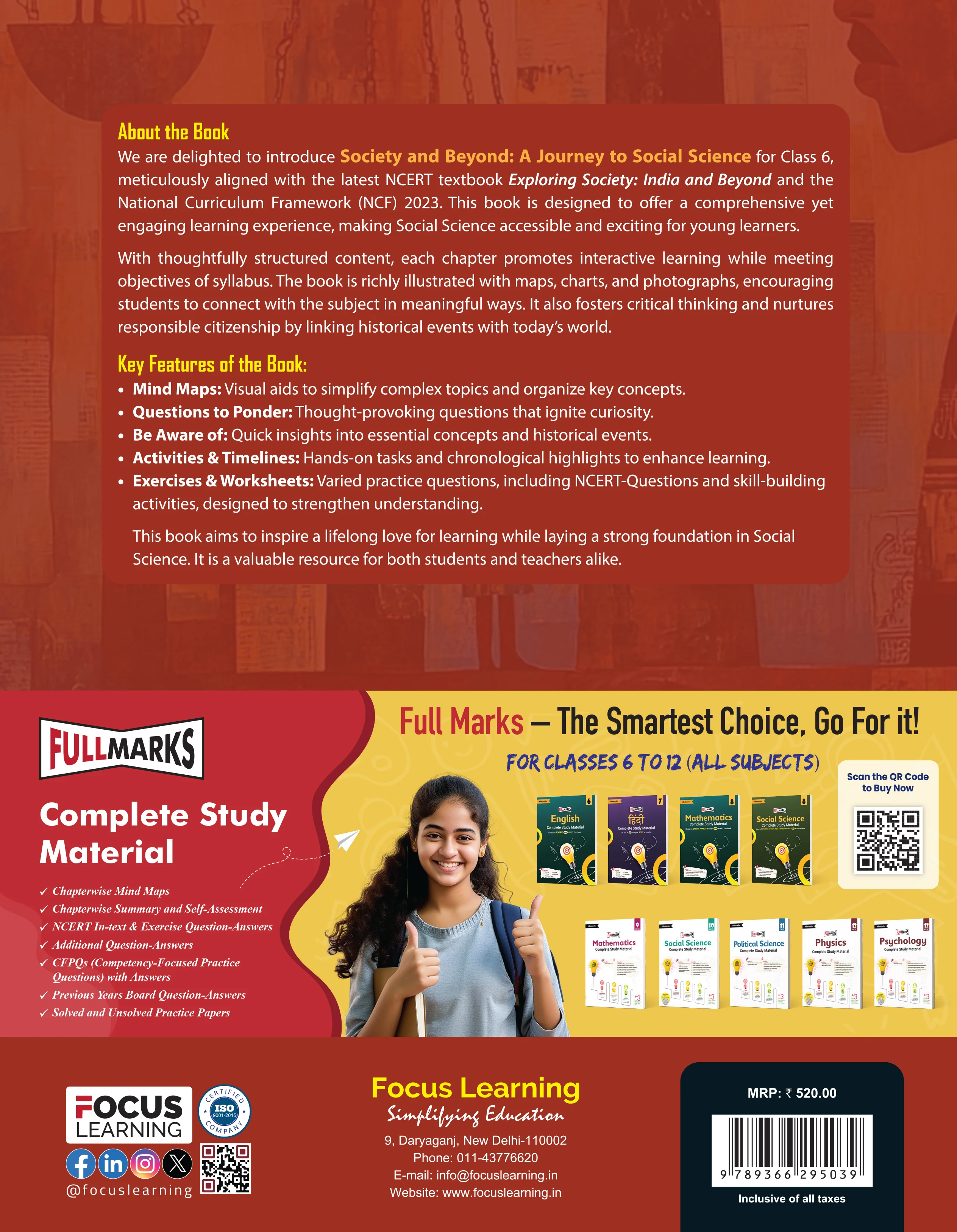 Focus Learning Society & Beyond Ver. 1 for Class 6 | Based on New NCERT Textbook Our Exploring Society| In Accordance with NCF 2023 - Image 2