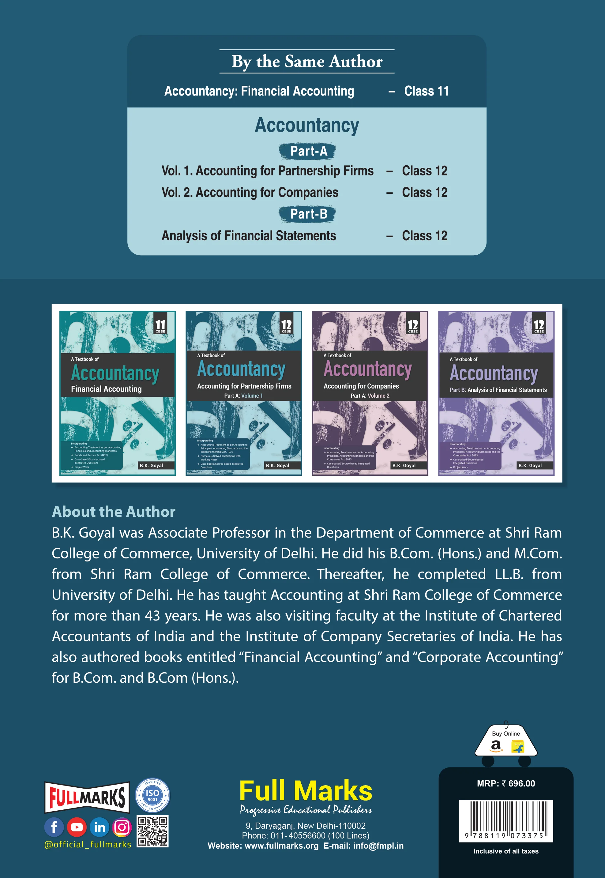 Full Marks Accountancy Textbook for Class 12 Part-A (Vol 1) | Based on Accounting for Partnership Firms | Aligned with Latest CBSE Syllabus - Image 2