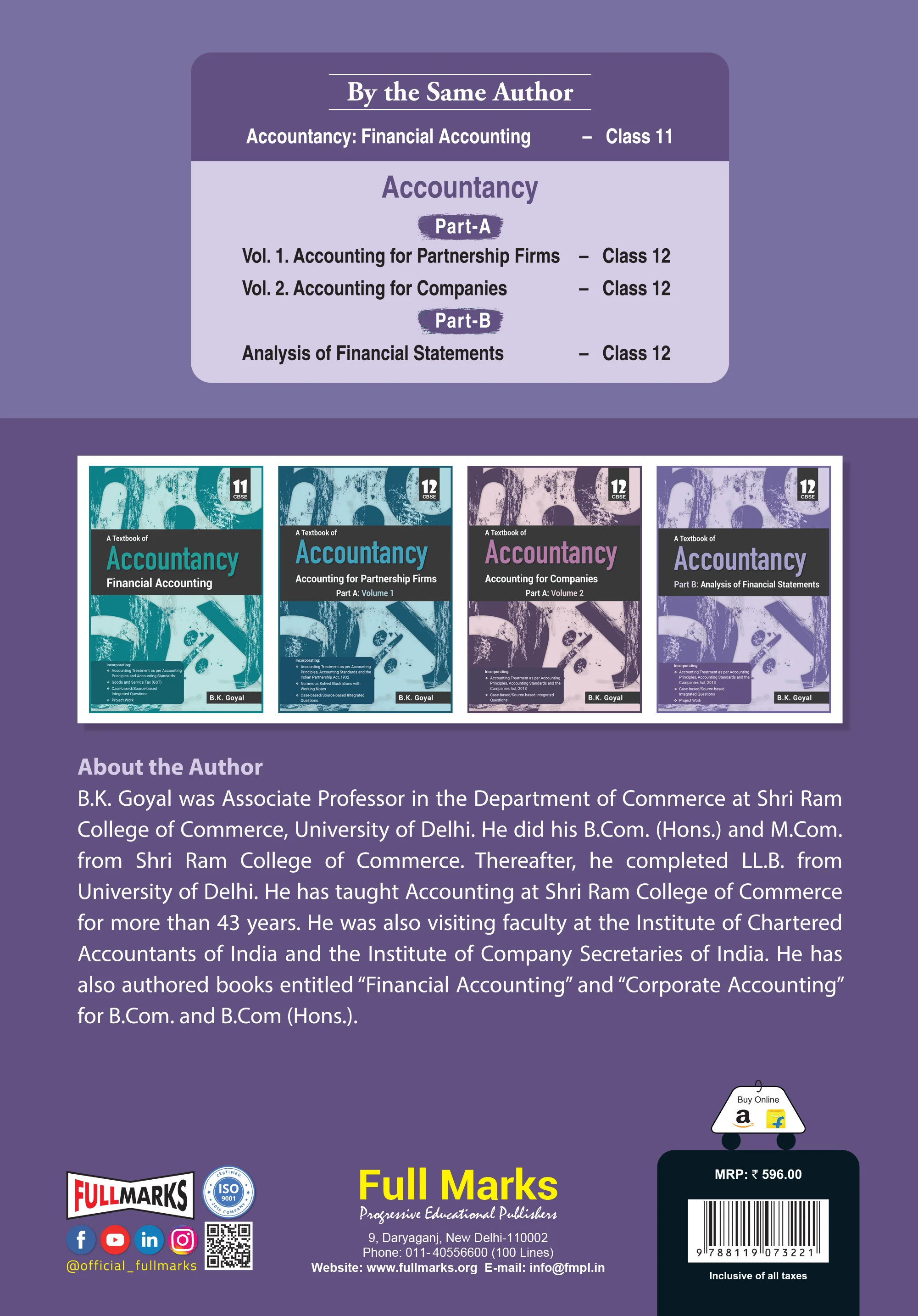 Full Marks Accountancy Textbook for Class 12 Part-B | Based on Analysis of Financial Statements | Aligned with Latest CBSE Syllabus - Image 2