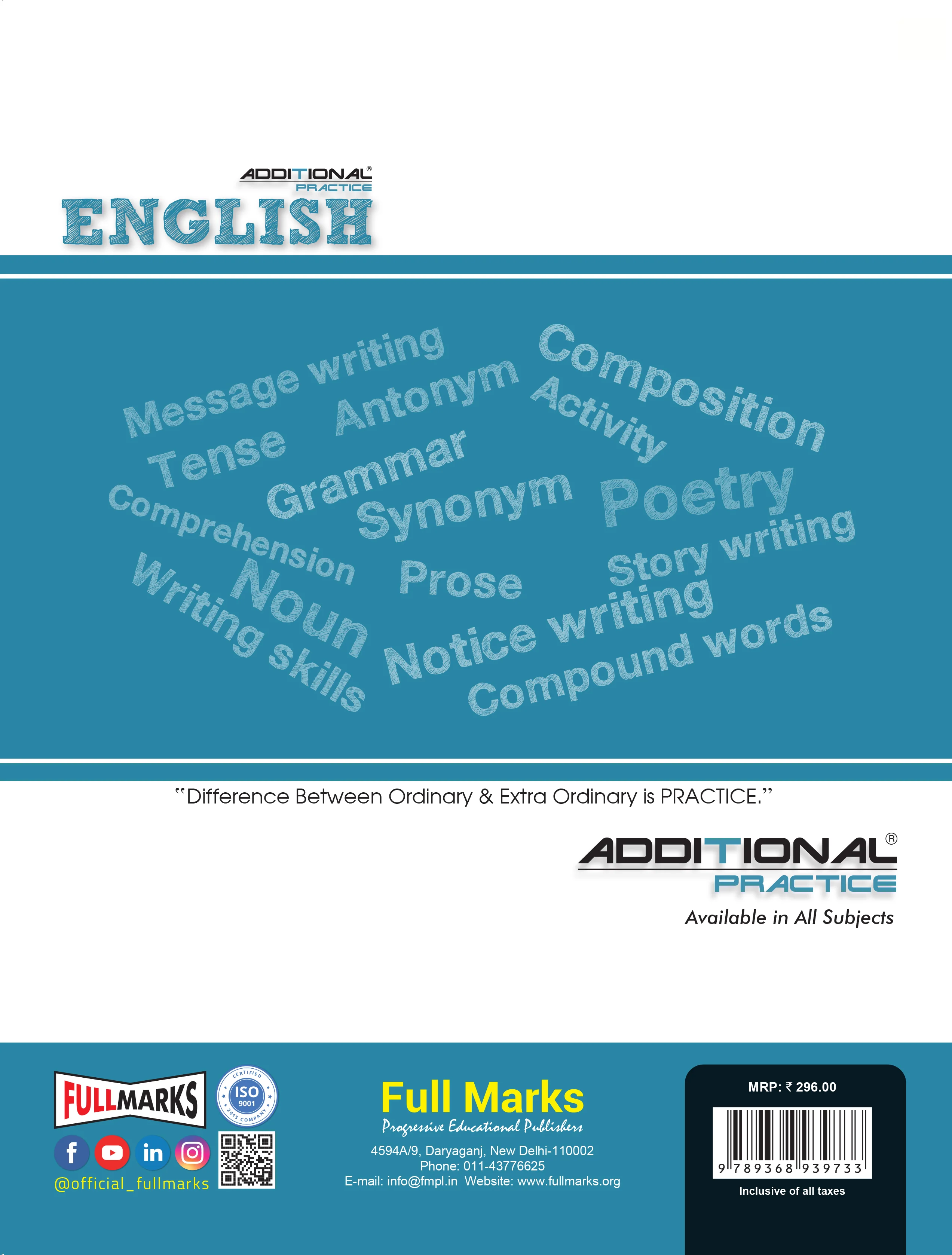Full Marks Additional Practice – English Workbook Class 9 | Based on NCERT Textbook Beehive & Moments - Image 2