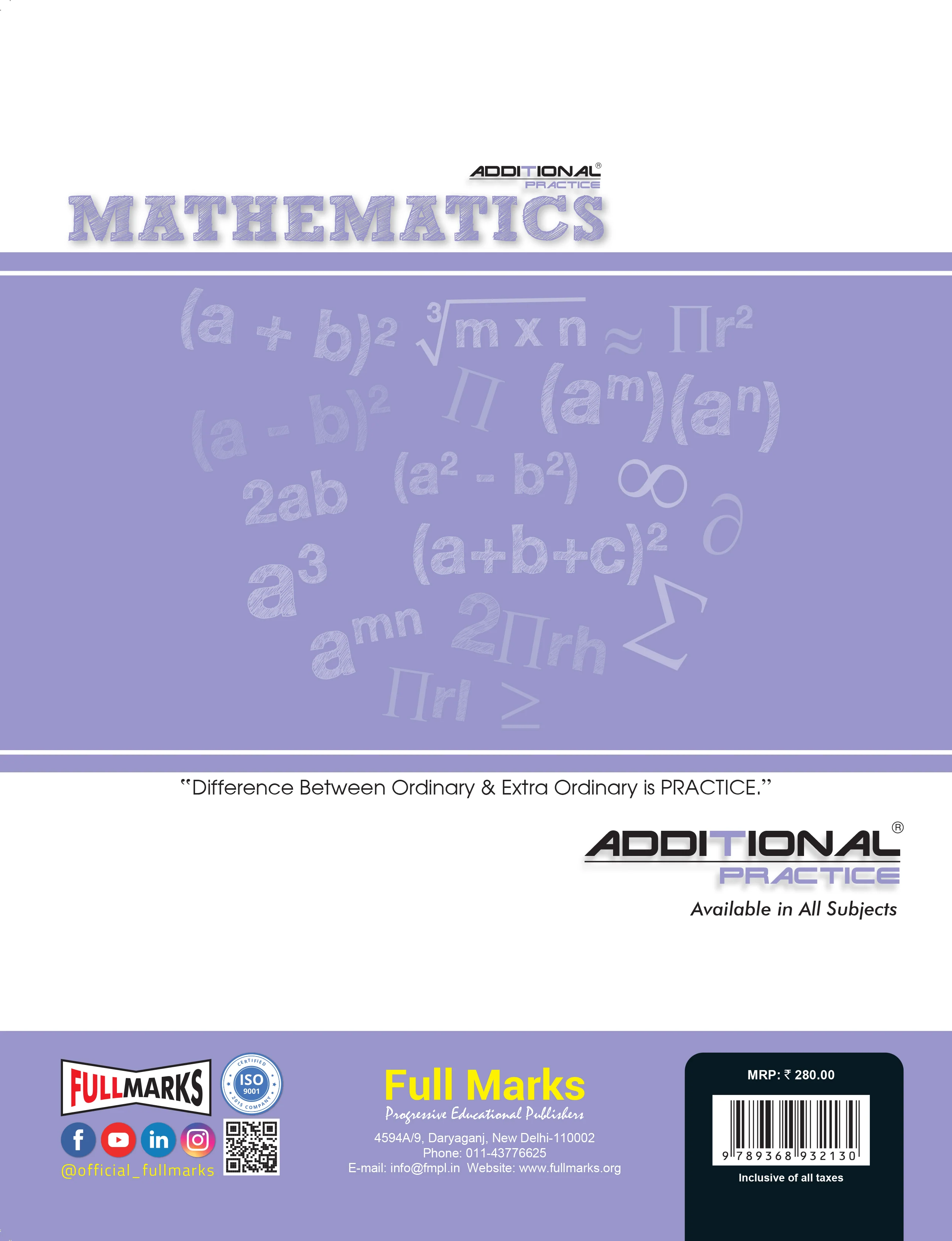 Full Marks Additional Practice – Mathematics Worksheets Class 8 | Based on NCERT Textbook - Image 2
