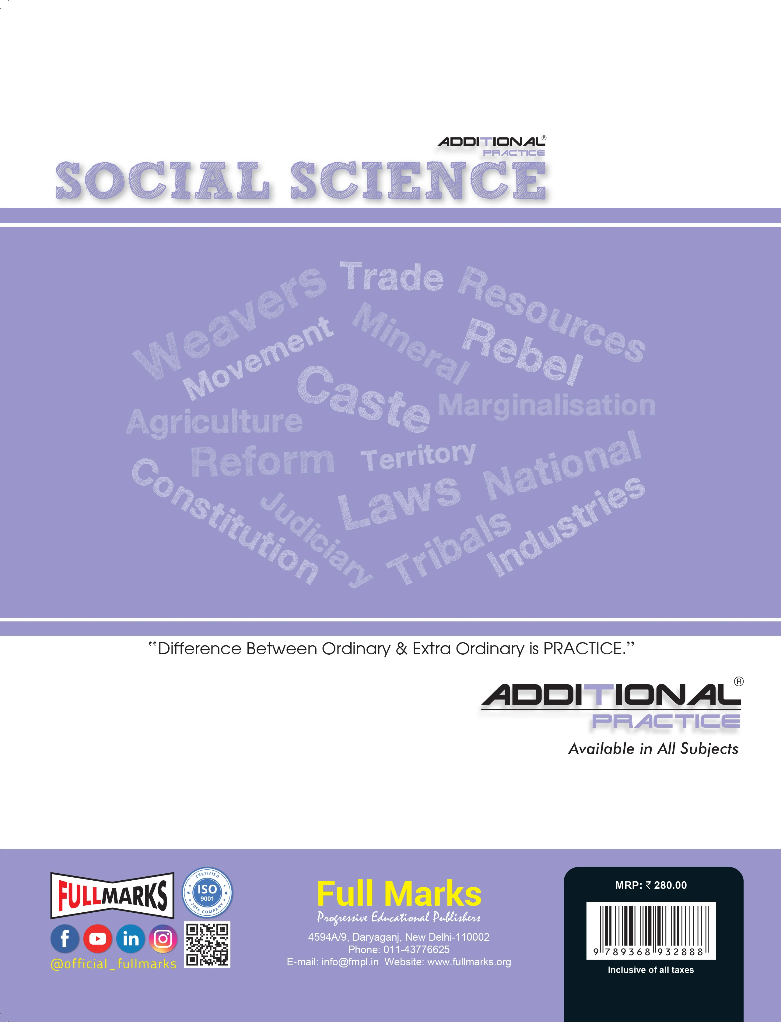 Full Marks Additional Practice – Social Science Worksheets Class 8 | Based on NCERT Textbook Our Past-III, Resources & Development, Social & Political Life-III - Image 2