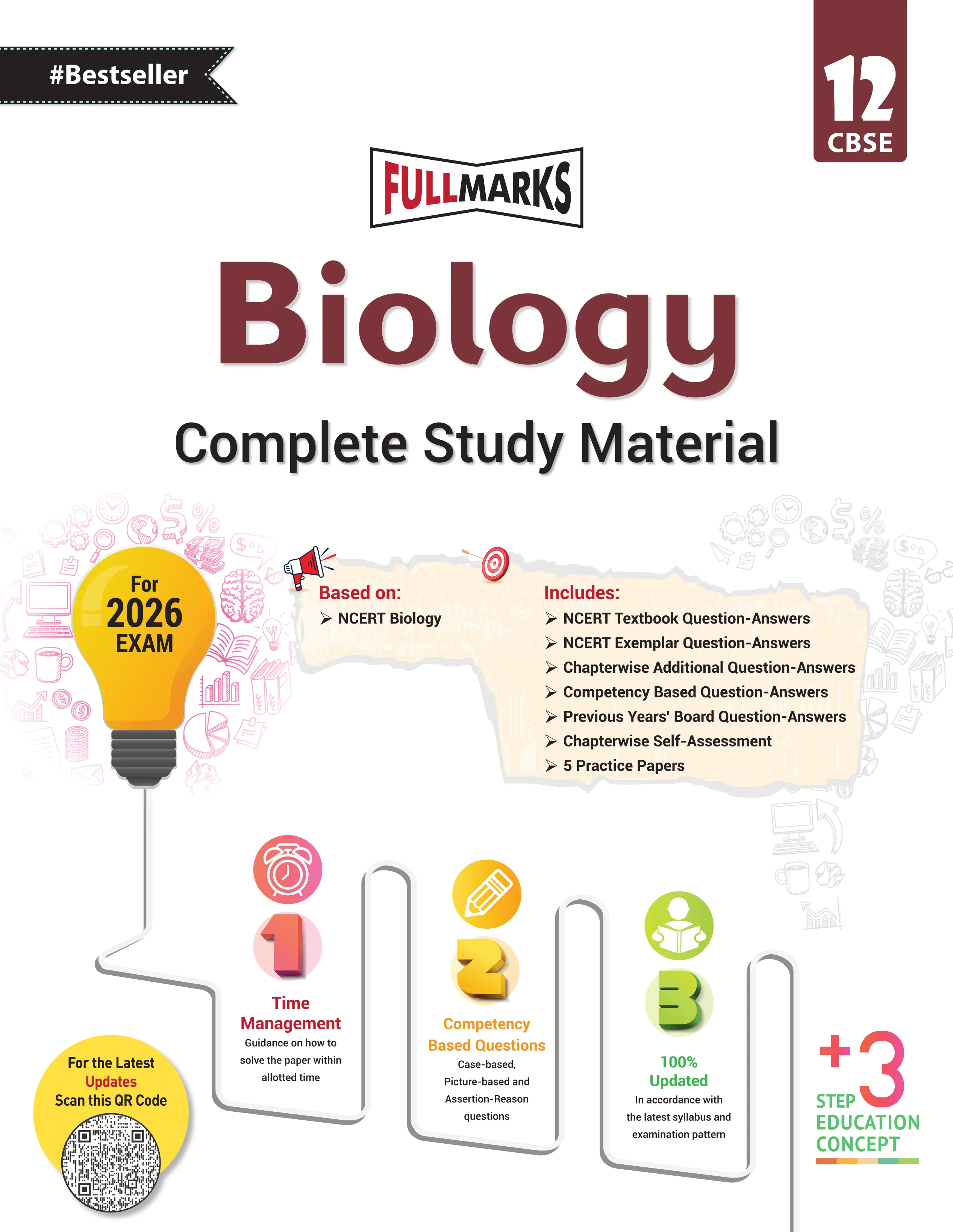 Full Marks Biology Complete Study Material Class 12 | Based on Latest NCERT Textbook Biology and CBSE Syllabus | Includes Chapterwise Summary, Solved Q/A, Practice Papers and More - Image 2