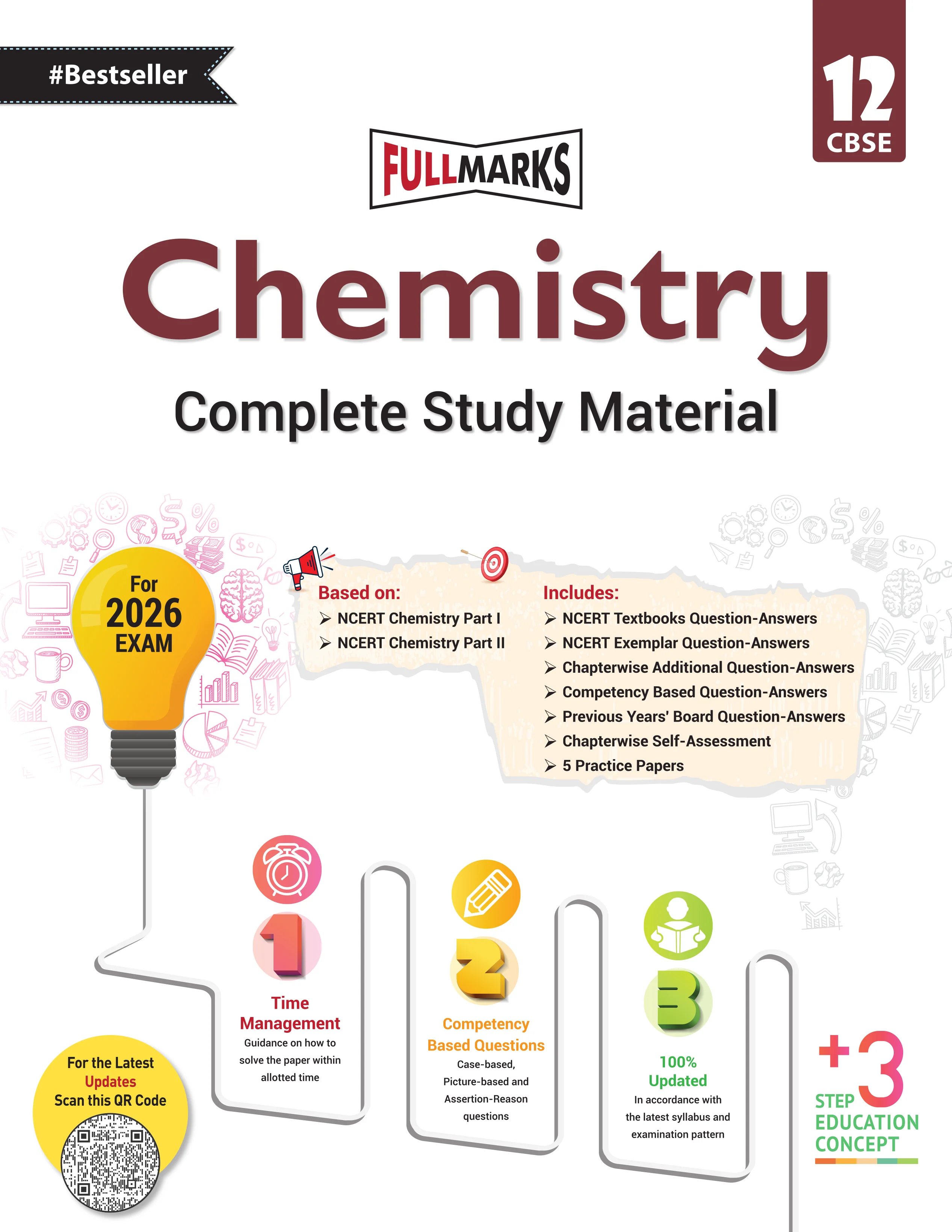 Full Marks Chemistry Complete Study Material Class 12 | Based on Latest NCERT Textbook Chemistry (Part 1 & 2) and CBSE Syllabus | Includes Chapterwise Summary, Solved Q/A, Practice Papers and More - Image 2