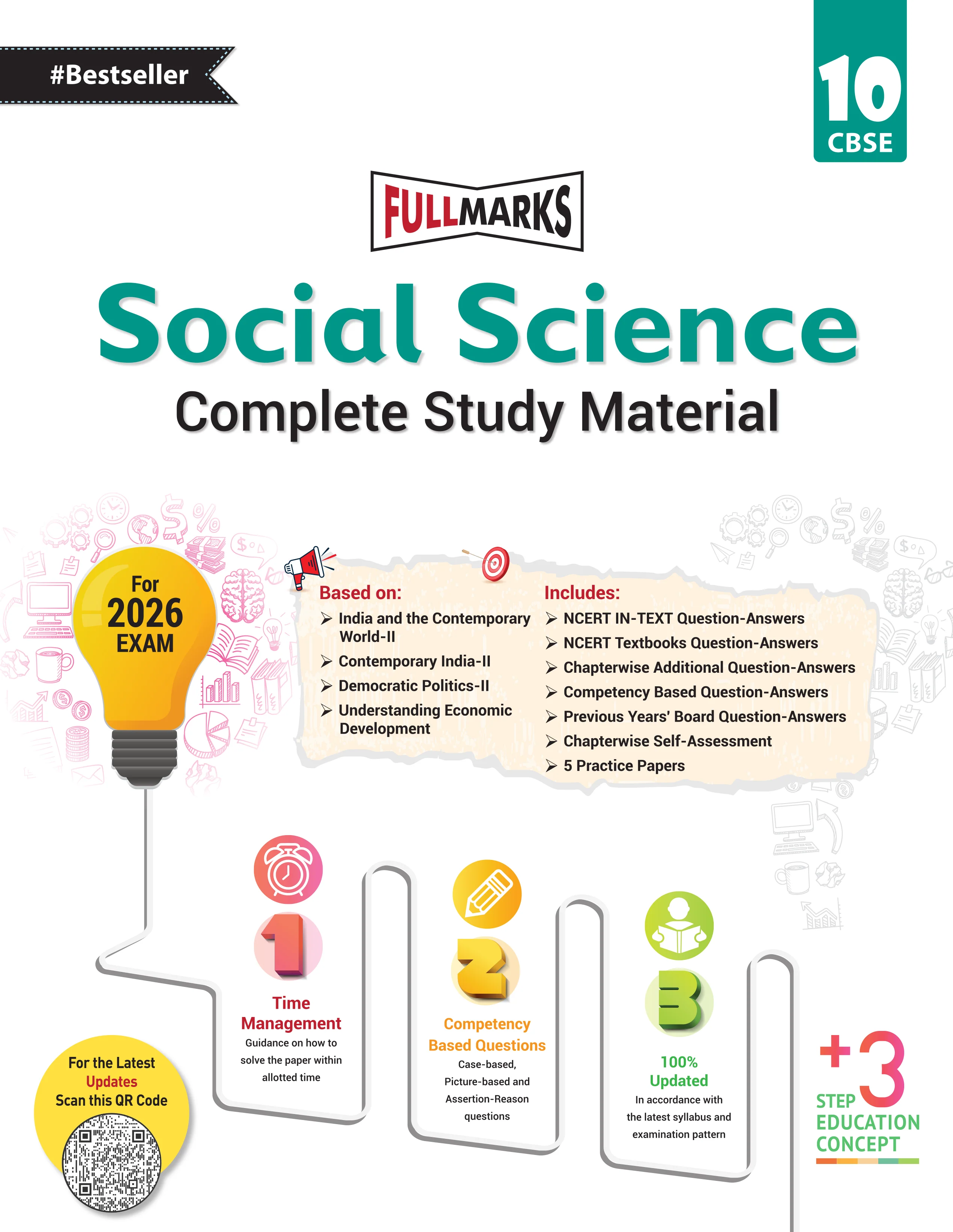 Full Marks Class 10 Combo of 3 Books - Mathematics + Science + Social Science | Complete Study Material - Image 4
