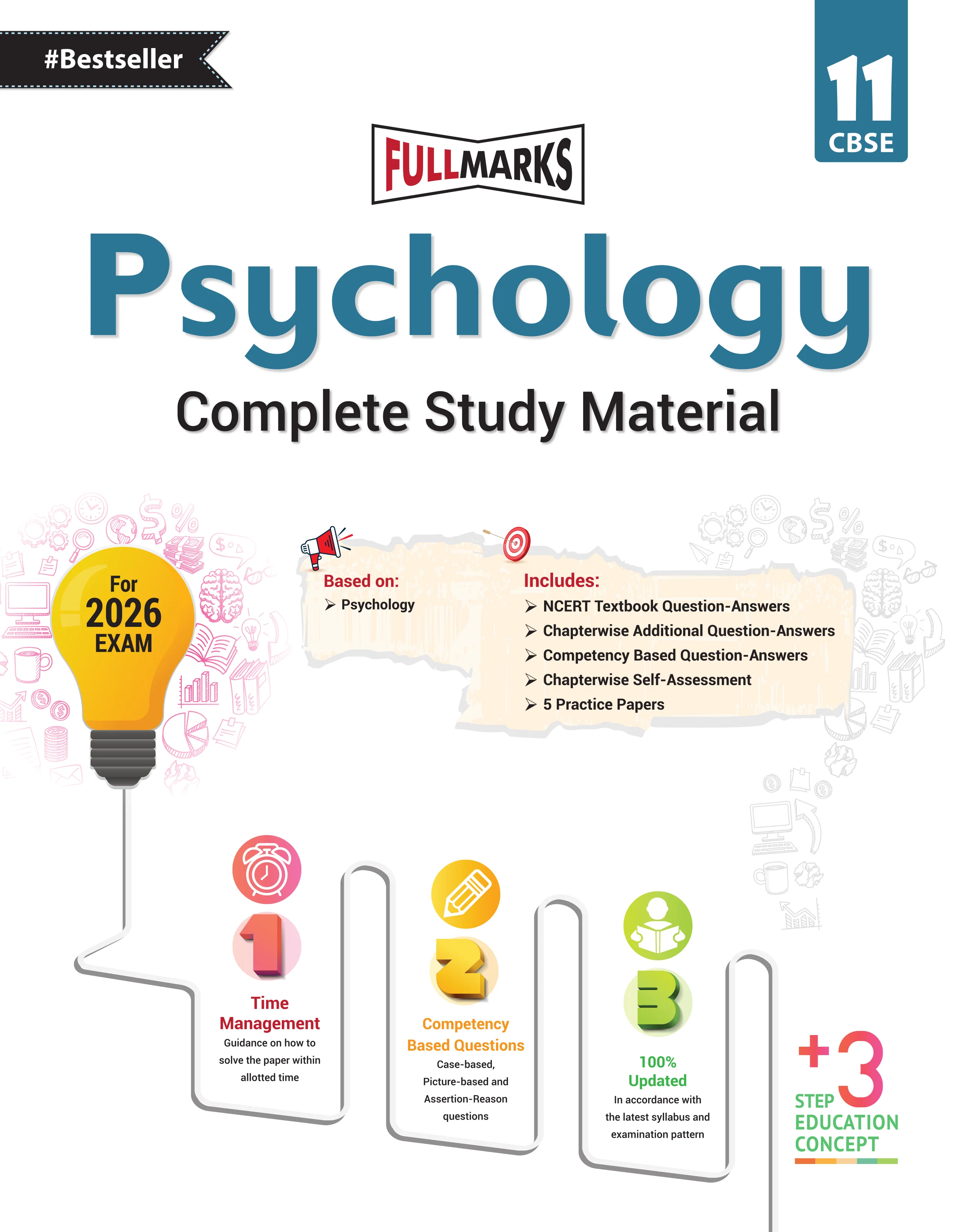 Full Marks Class 11 Combo of 3 Books - English Core + Psychology + Sociology | Complete Study Material - Image 3