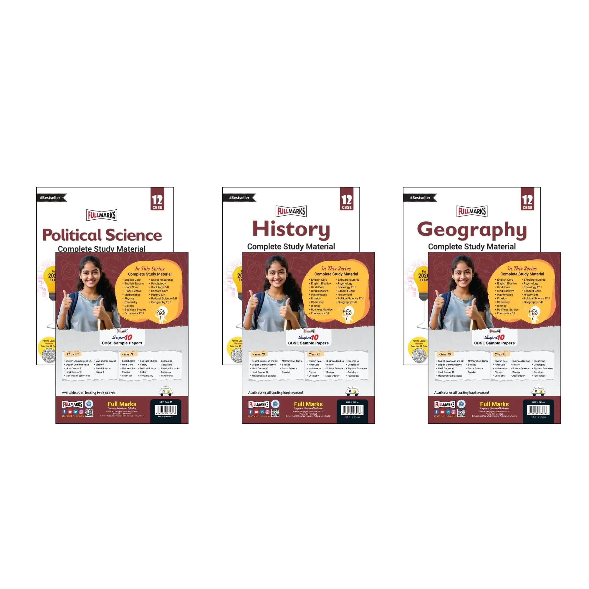 Full Marks Class 12 Combo of 3 Books - Political Science + History + Geography | Complete Study Material - Image 5