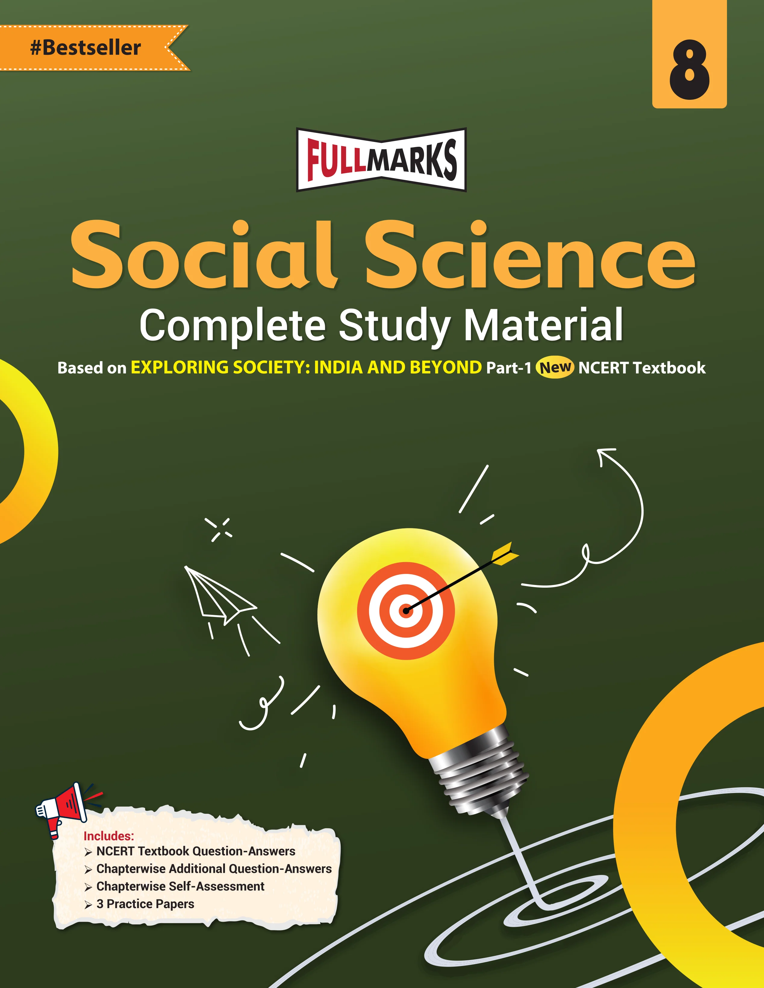 Full Marks Class 8 Combo of 3 Books - English (POORVI) + Hindi (MALHAR) + Social Science (EXPLORING SOCIETY) | Complete Study Material - Image 4