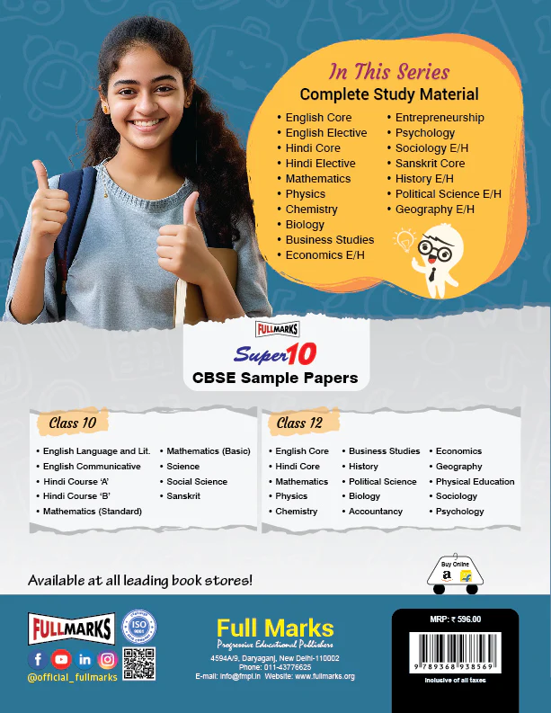 Full Marks English Core Complete Study Material Class 11 | Based on Hornbill, Snapshots | Includes Chapterwise Summary, Solved Q/A, Practice Papers and More - Image 3