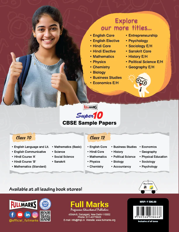 Full Marks English Core Complete Study Material Class 12 | Based on Flamingo, Vistas | Includes Chapterwise Summary, Solved Q/A, Practice Papers and More - Image 3
