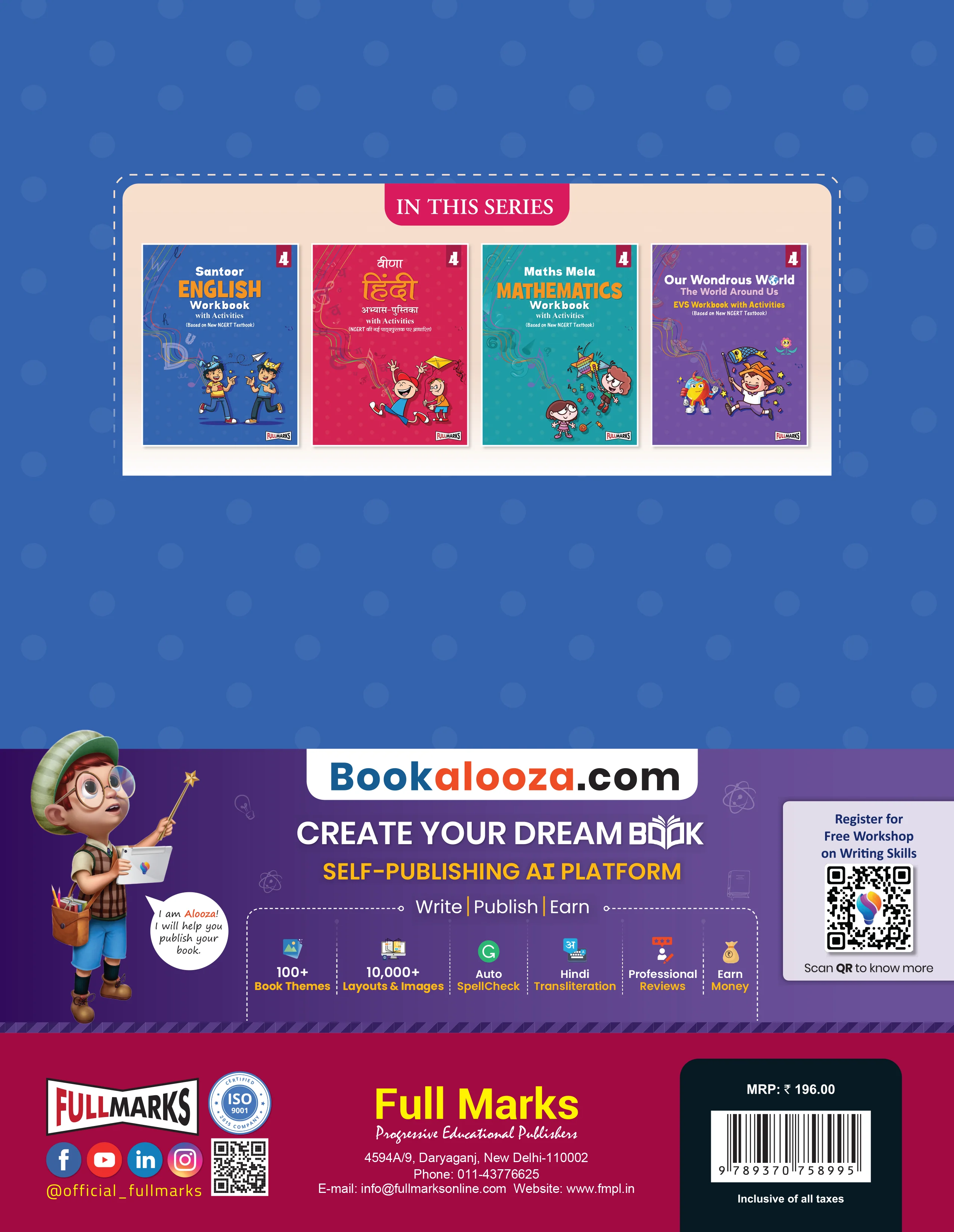 Full Marks English Workbook (With Activities) Class 4 | Based on Latest NCERT Textbook Santoor and CBSE Syllabus | Includes Chapterwise Summary, Practice Papers and More - Image 2