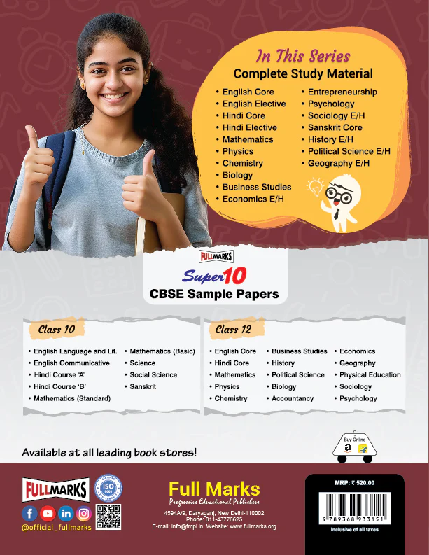 Full Marks Hindi Core Complete Study Material Class 12 | Based on Aroh (Part-2), Vitaan (Part-2), Abhivyati And Madhyam | Includes Chapterwise Summary, Solved Q/A, Practice Papers and More - Image 3