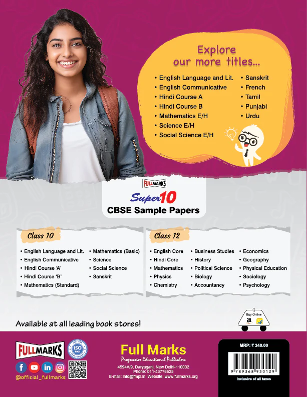 Full Marks Hindi Course 'B' Complete Study Material Class 9 | Based on Sparsh Part-1, Sanchyan Part-1 | Includes Chapterwise Summary, Solved Q/A, Practice Papers and More - Image 3