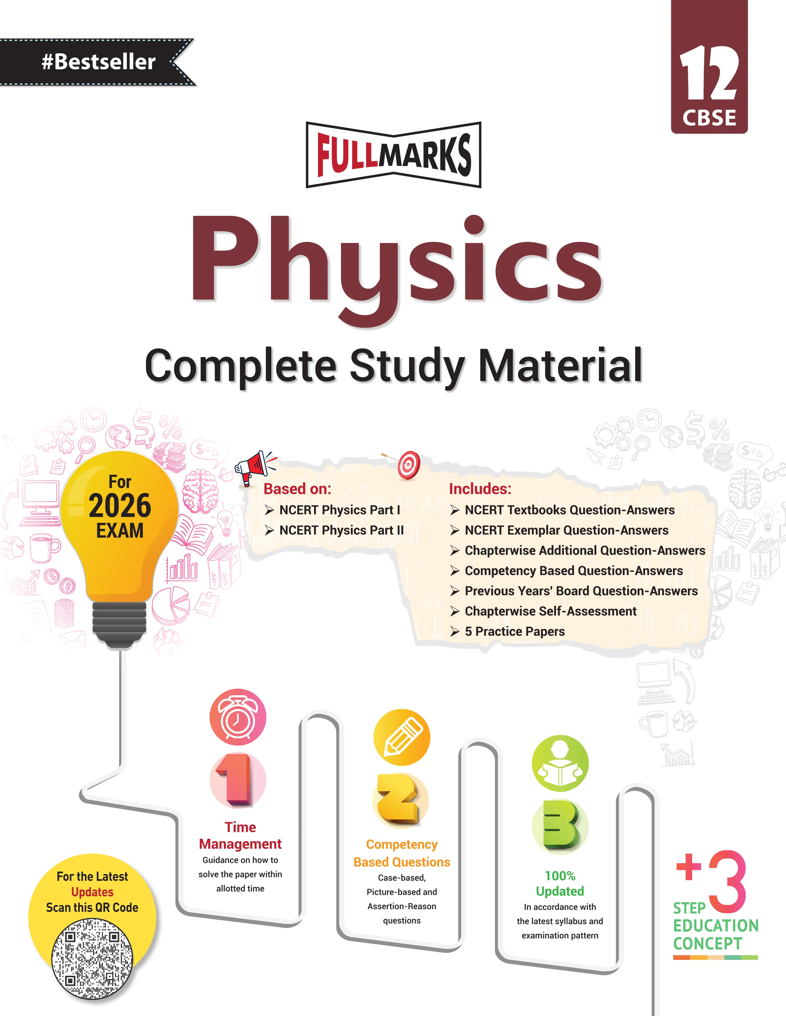 Full Marks Physics Complete Study Material Class 12 | Based on Latest NCERT Textbook Physics (Part 1 & 2) and CBSE Syllabus | Includes Chapterwise Summary, Solved Q/A, Practice Papers and More - Image 2