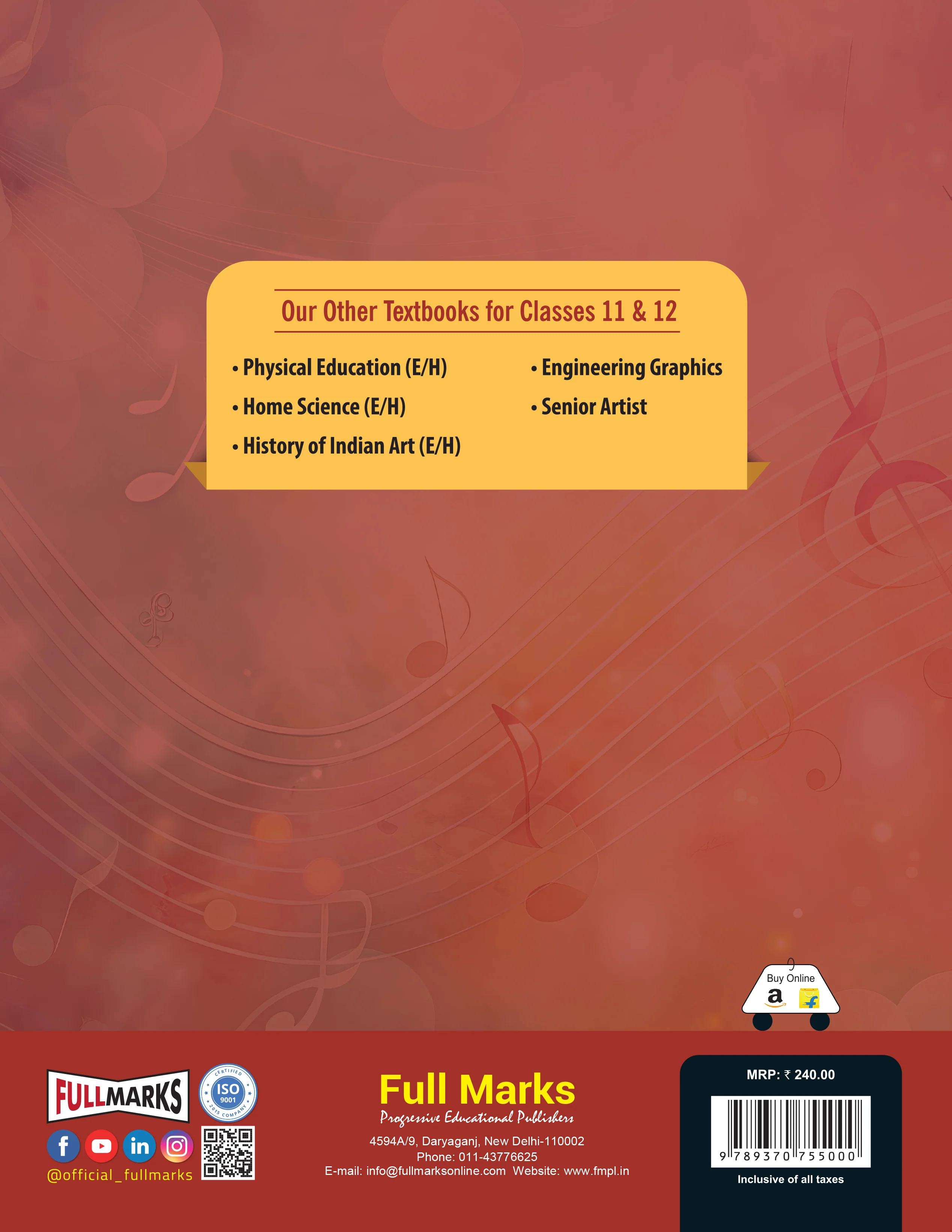 Full Marks Sargam – A Textbook of Music Ver. 1 for Class 11 | Based on Latest CBSE Syllabus | For Subject Codes 034 & 035 - Image 2