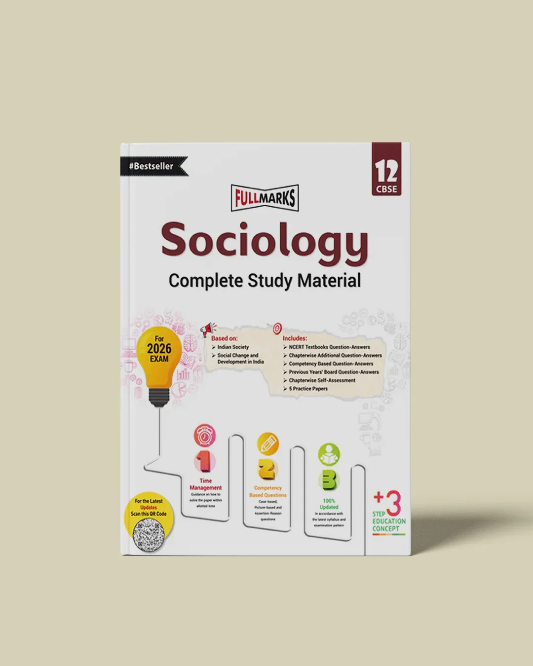Full Marks Sociology Complete Study Material Class 12 | Based on Latest NCERT Textbook Sociology (Indian Society, Social change and development in India) | Includes Chapterwise Summary, Solved Q/A, Practice Papers and More
