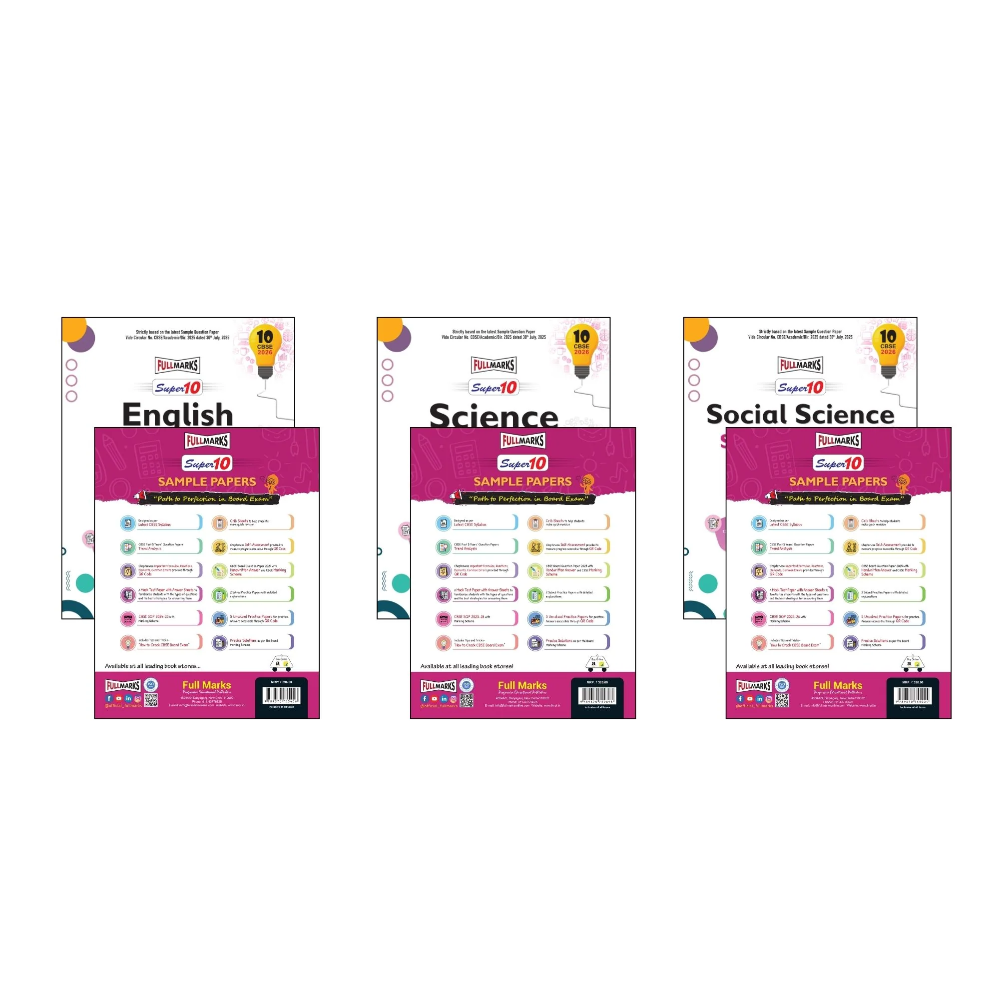 Full Marks Super 10 Sample Paper Combo of 3 for Class 10 – English Language & Literature + Science + Social Science | Latest Sample Papers for CBSE 2026 Exam - Image 5