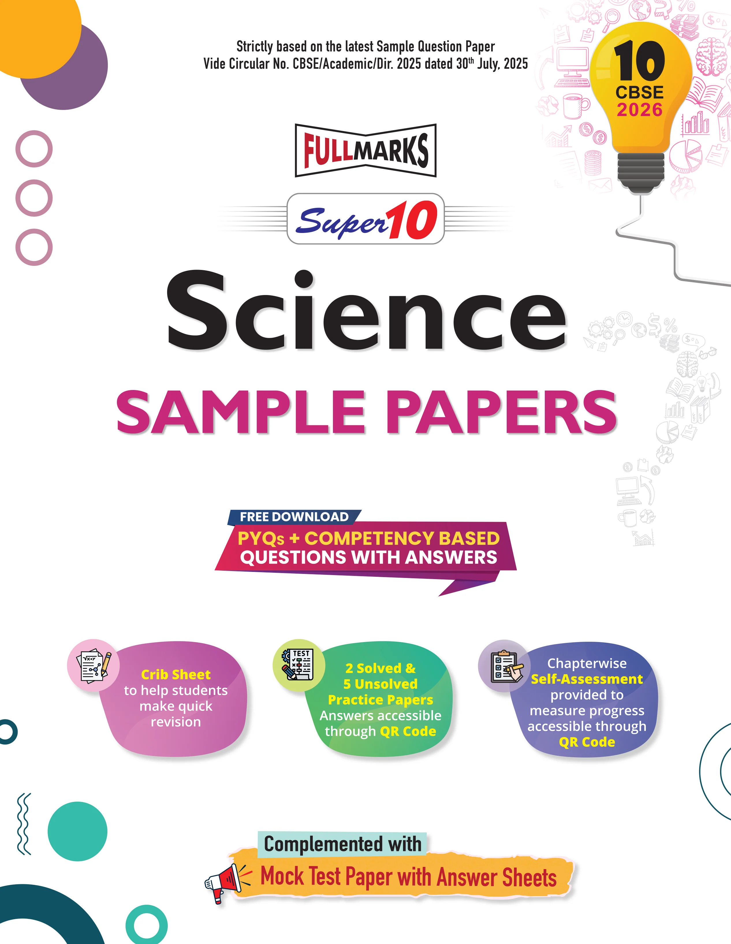 Full Marks Super 10 Sample Paper Combo of 5 for Class 10 – English Communicative + Hindi B + Mathematics Basic + Science + Social Science | Latest Sample Papers for CBSE 2026 Exam - Image 5