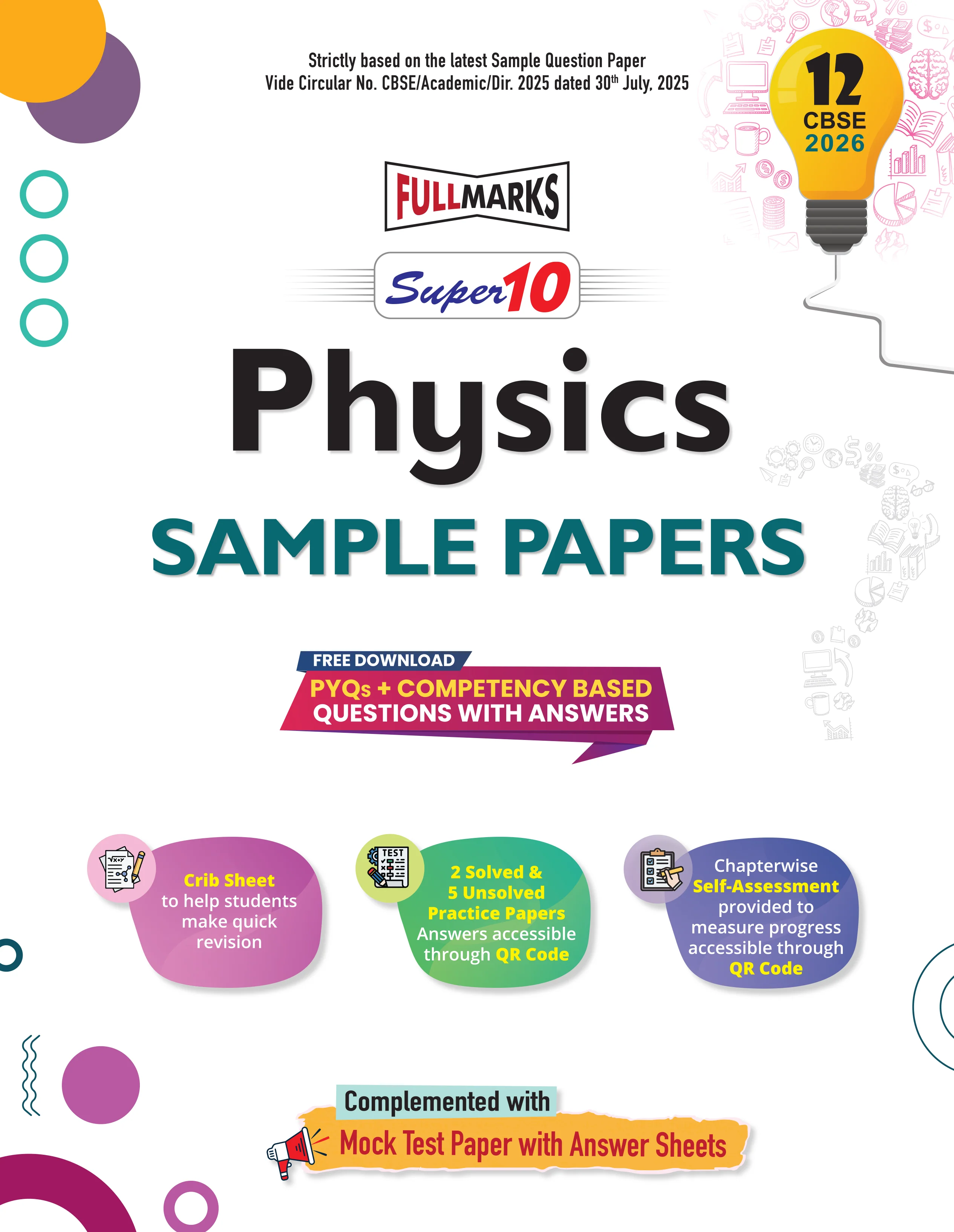 Full Marks Super 10 Sample Paper Combo of 3 for Class 12 – Physics + Chemistry + Mathematics | Latest Sample Papers for CBSE 2026 Exam - Image 2