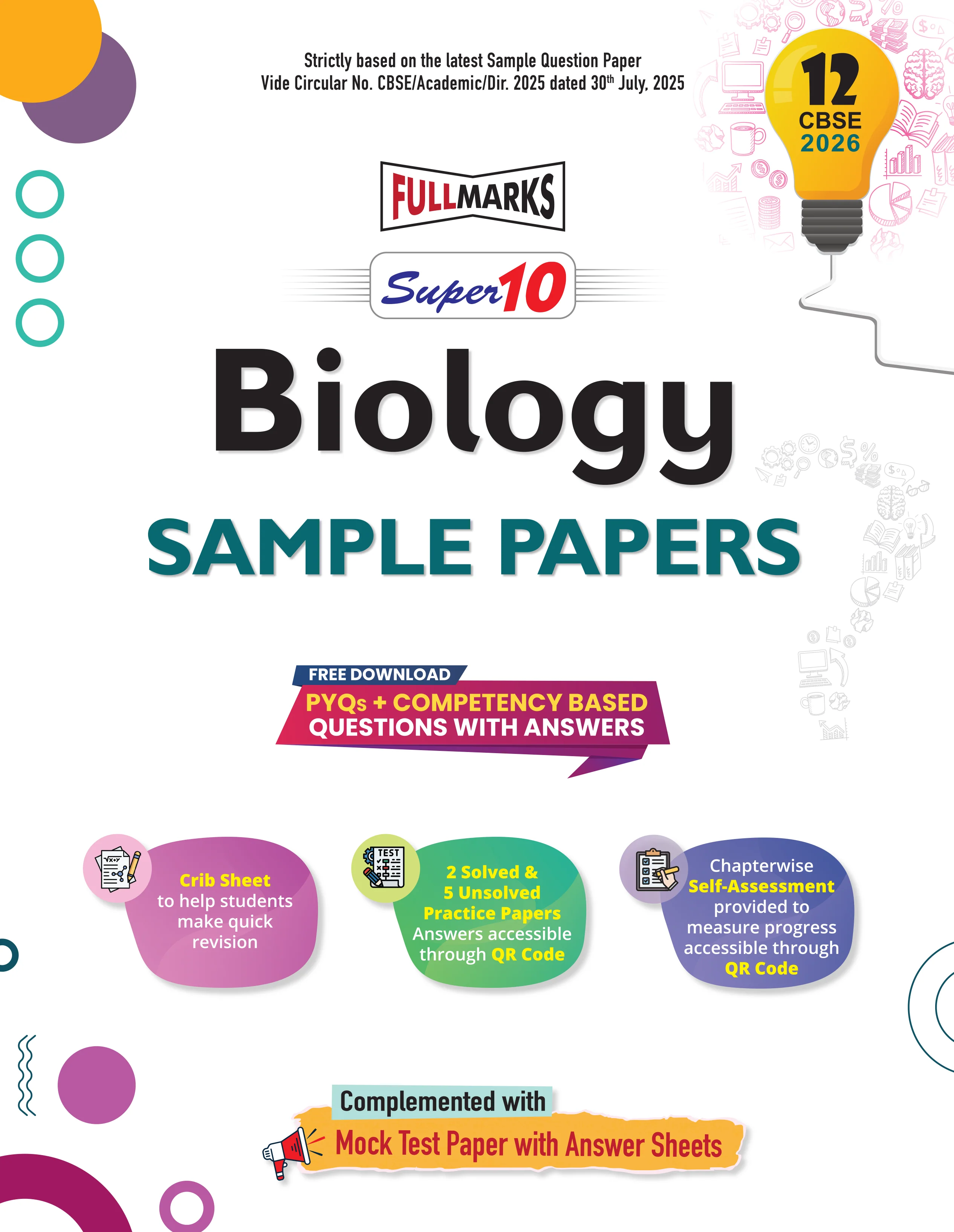 Full Marks Super 10 Sample Paper Combo of 3 for Class 12 – Physics + Chemistry + Biology | Latest Sample Papers for CBSE 2026 Exam - Image 4