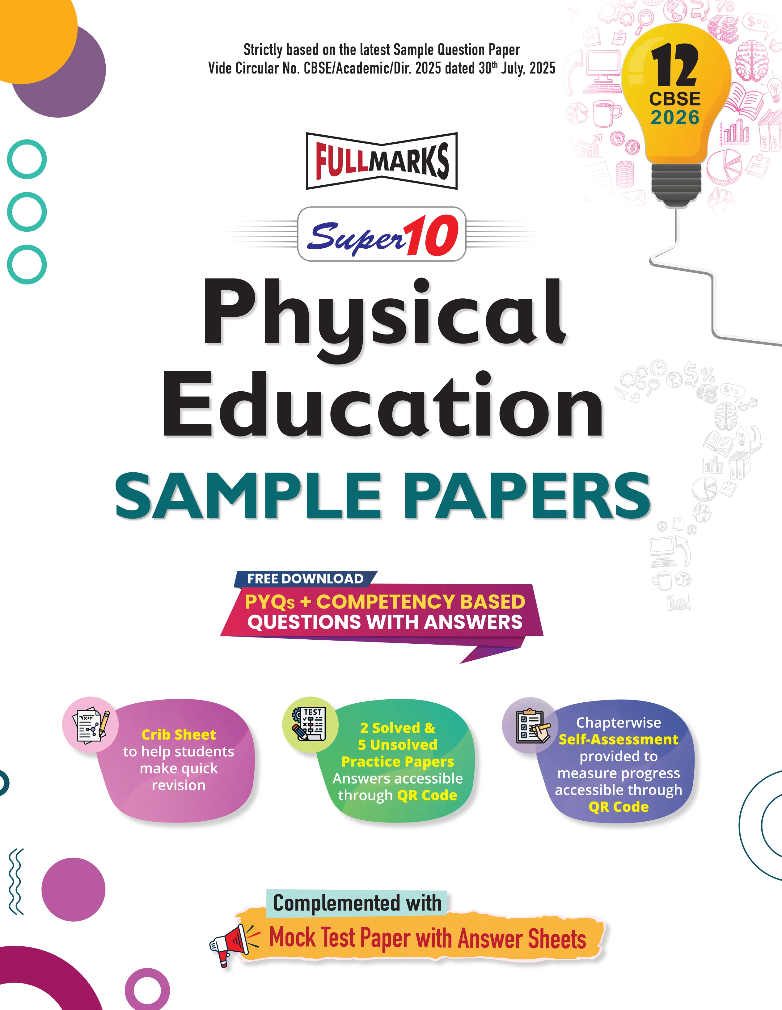 Full Marks Super 10 Sample Paper Combo of 5 for Class 12 – Physics + Chemistry + Biology + English Core + Physical Education | Latest Sample Papers for CBSE 2026 Exam - Image 6