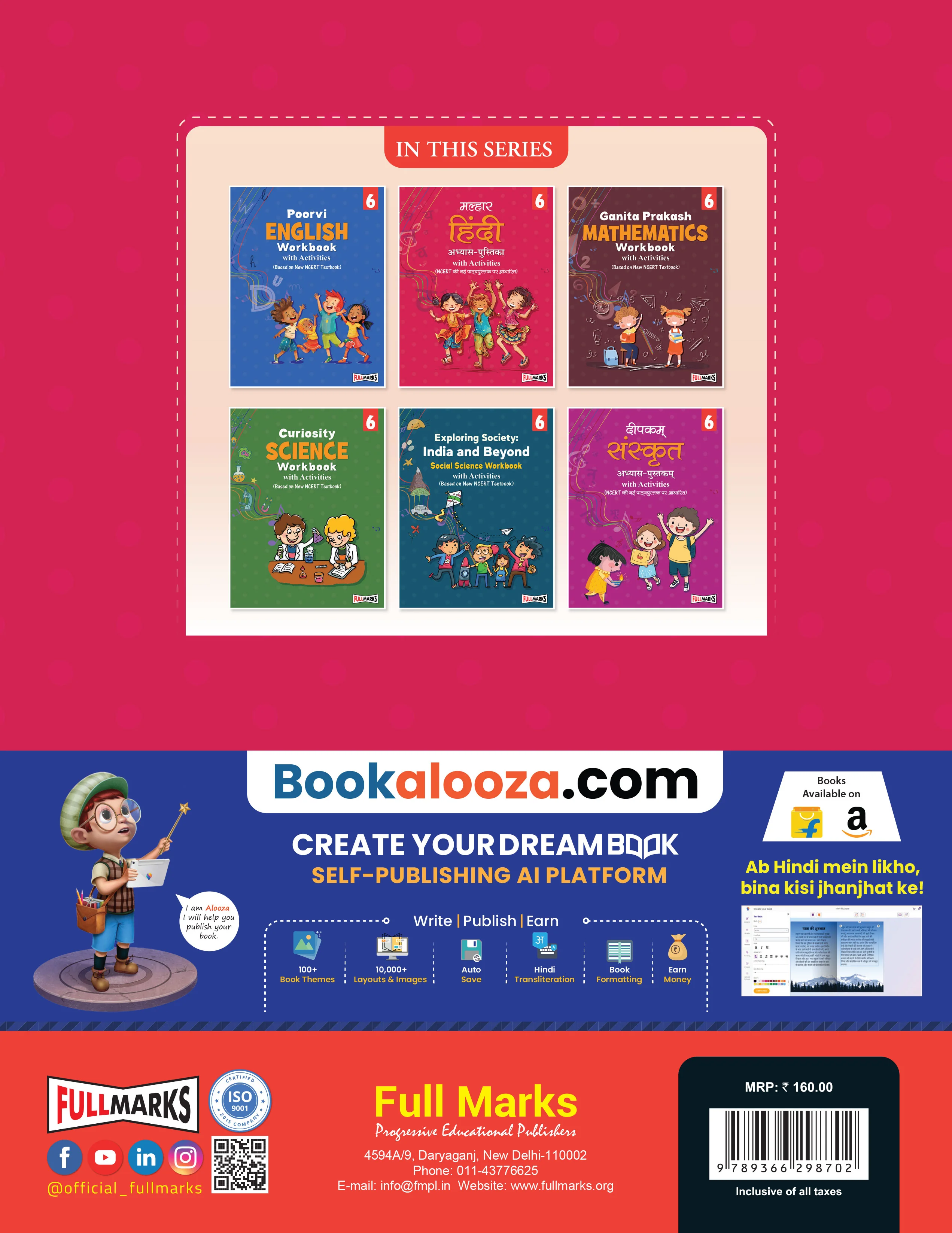 Full Marks Hindi Workbook (With Activities) Class 6 | Based on Latest NCERT Textbook Malhar and CBSE Syllabus | Includes Chapterwise Summary, Solved Q/A, Practice Papers and More - Image 2