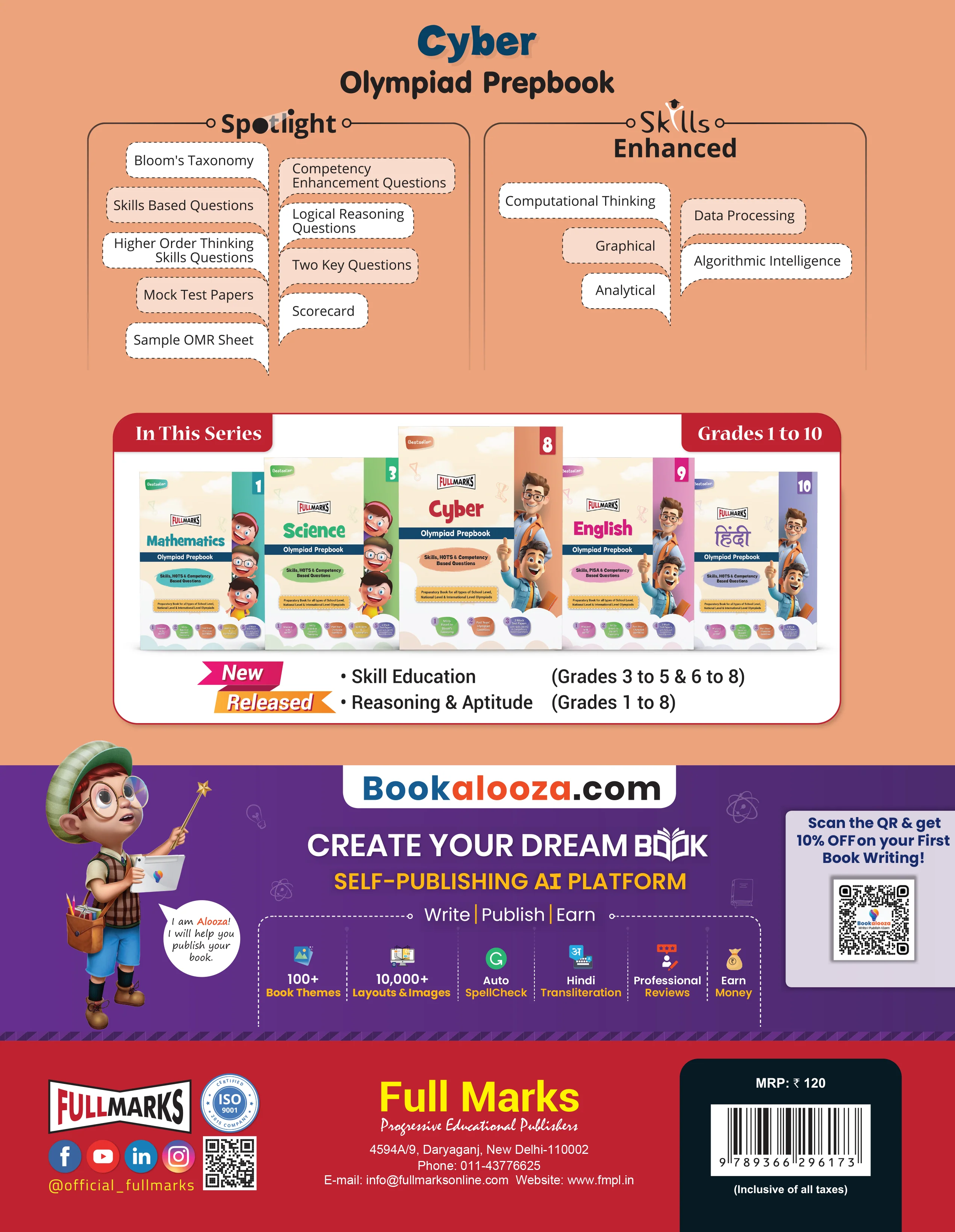 Full Marks Cyber SLE Olympiad Prep Book for Class 10: Aligned with Bloom's Taxonomy, NCERT Syllabus, HOTS, and Model Test Papers | Strengthens Problem-Solving Skills | Ideal for 2025 & 2026 Olympiads - Image 3