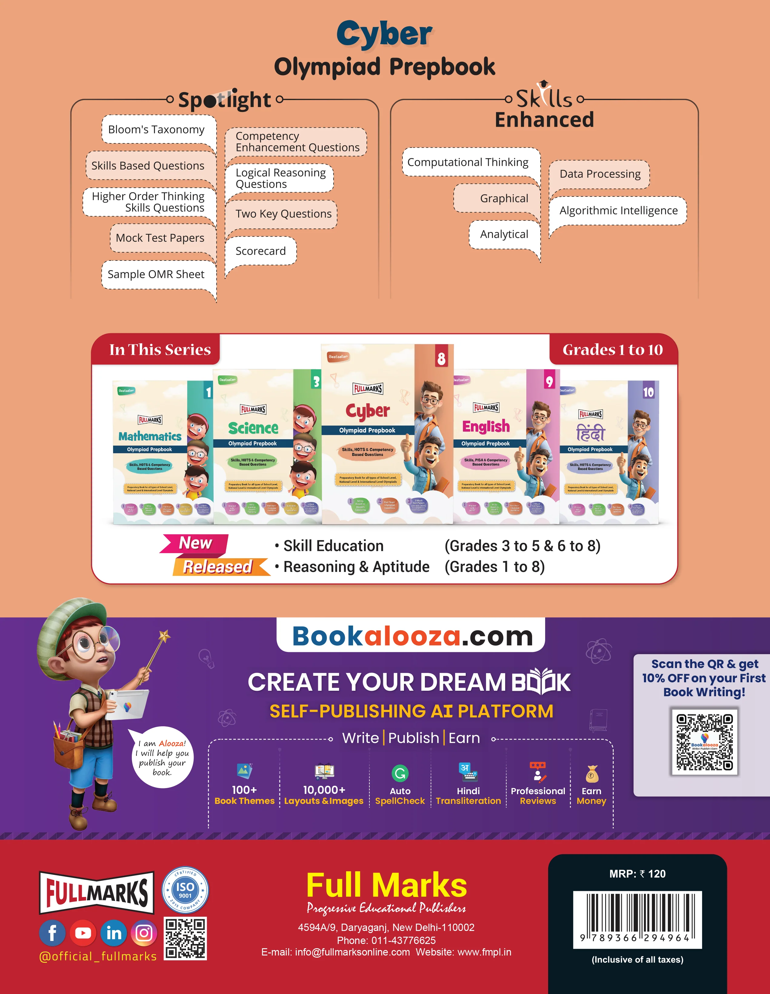 Full Marks Cyber SLE Olympiad Prep Book for Class 7: Aligned with Bloom's Taxonomy, NCERT Syllabus, HOTS, and Model Test Papers | Strengthens Problem-Solving Skills | Ideal for 2025 & 2026 Olympiads - Image 3