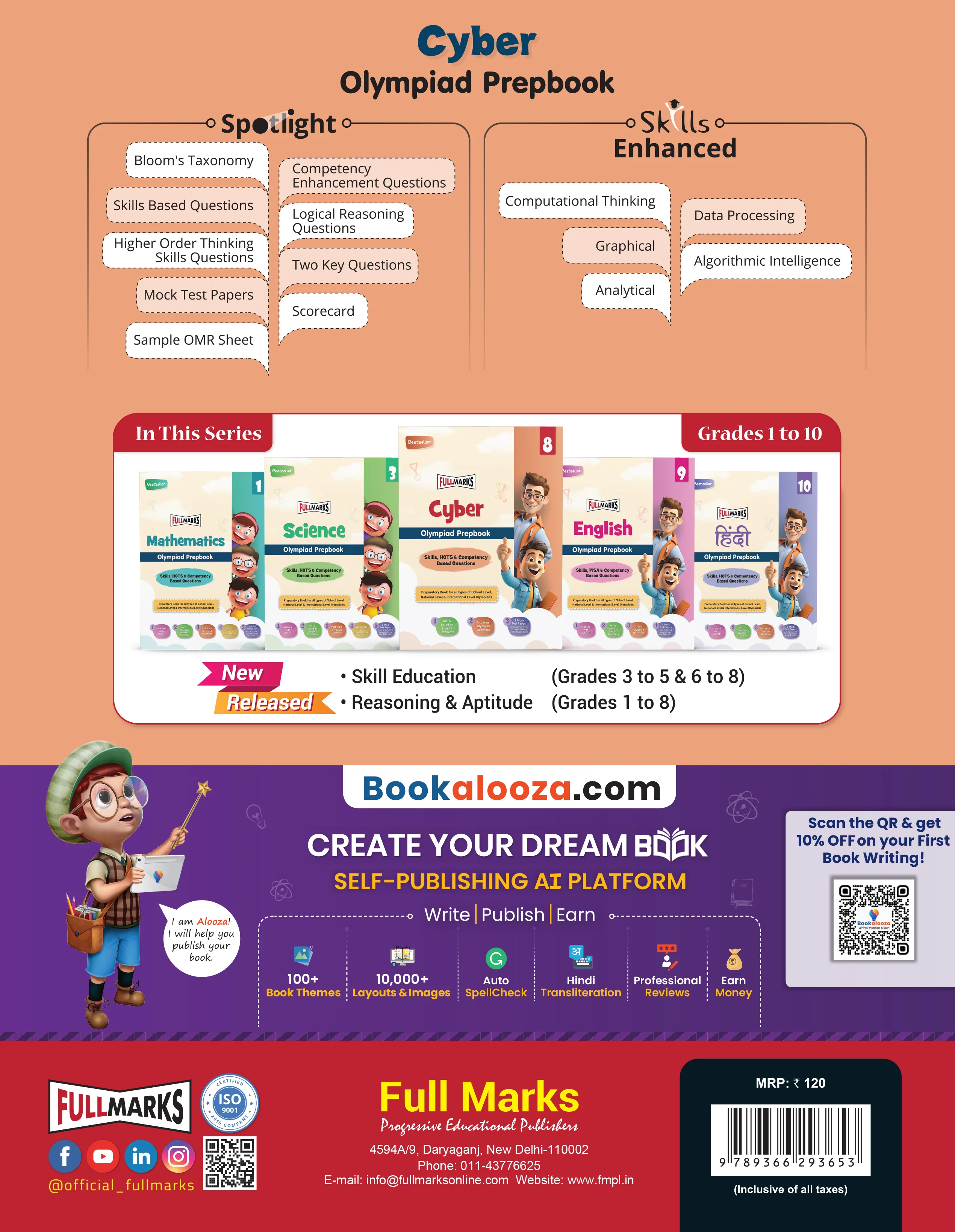 Full Marks Cyber SLE Olympiad Prep Book for Class 9: Aligned with Bloom's Taxonomy, NCERT Syllabus, HOTS, and Model Test Papers | Strengthens Problem-Solving Skills | Ideal for 2025 & 2026 Olympiads - Image 3