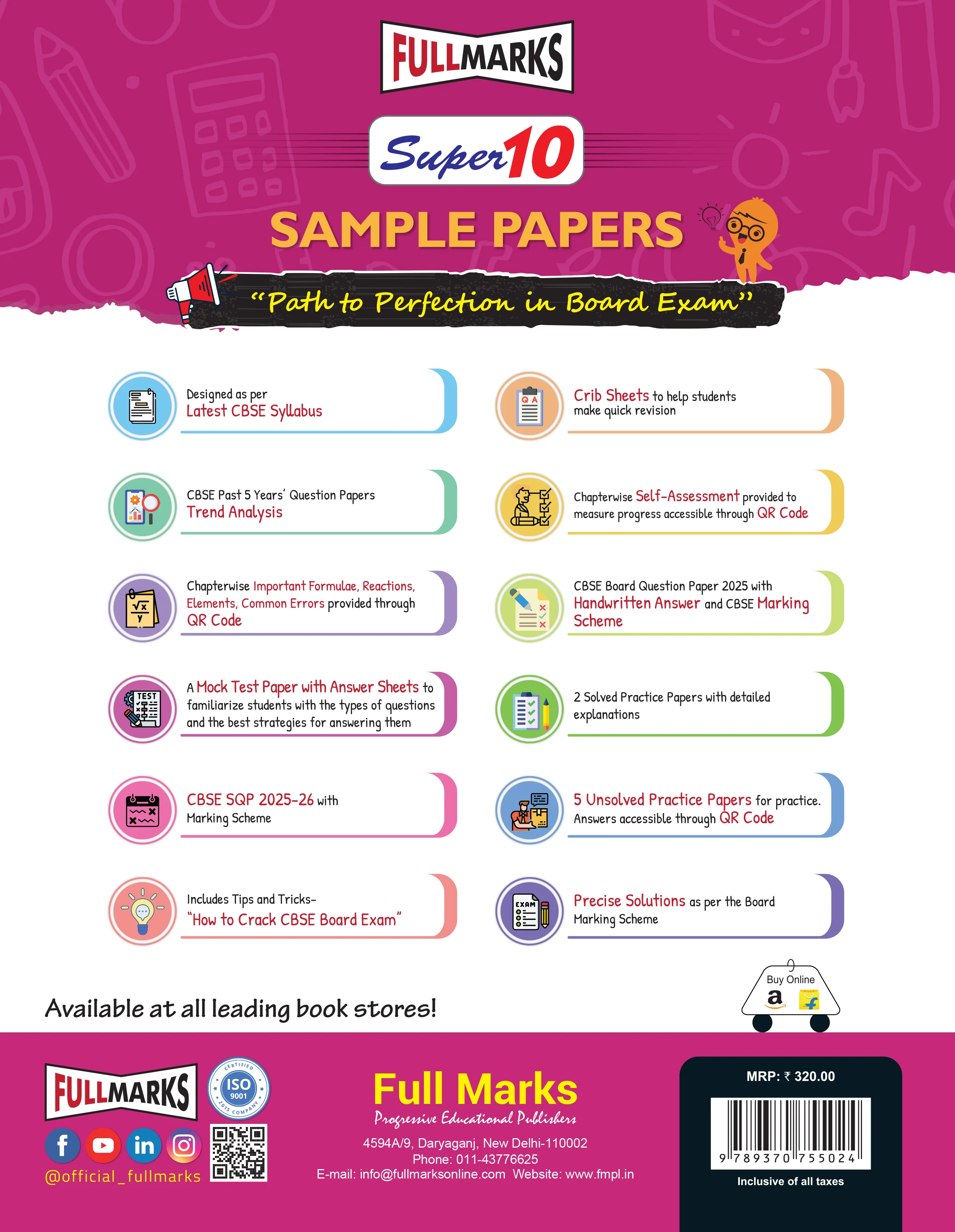 Full Marks Super10 Social Science Sample Paper Class 10 – for CBSE 2026 Exams | Based on Latest CBSE Guidelines | Competency-Based Questions, PYQs, Practice Papers, Crib Sheet & Self-Assessment Tools - Image 3